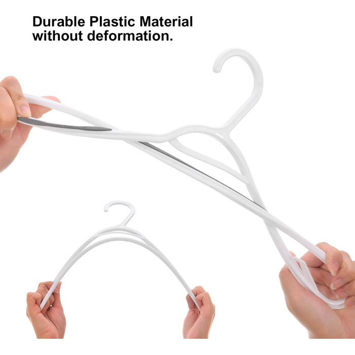 Пластикові вішалки для одягу, гнучкі, неслизькі, сірі, 30 шт.