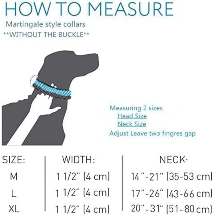 Нашийник для собак середніх та великих порід Martingale 4 см, міцний, регульований, двоколірний (чорний та сірий)