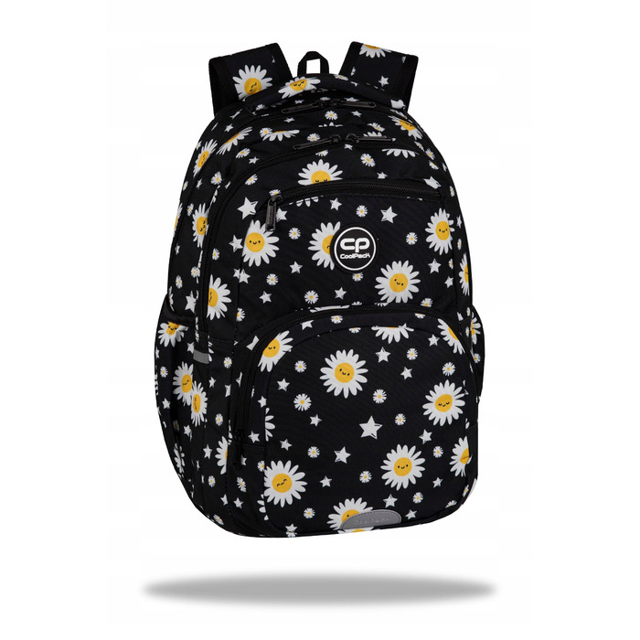 Молодіжний шкільний рюкзак CoolPack Pick Daisy Black, чорний у ромашках
