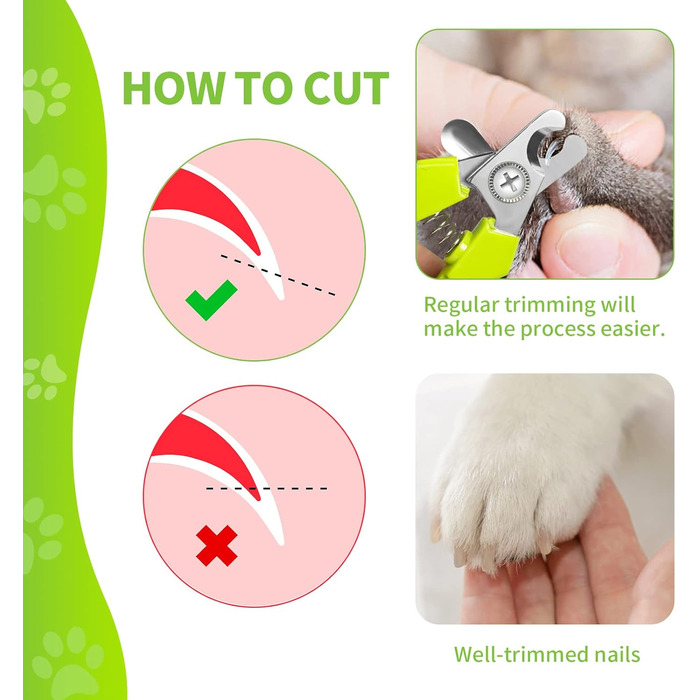 Професійні ножиці для обрізки кігтів собак та котів, великих та середніх порід, з напильником, висока якість