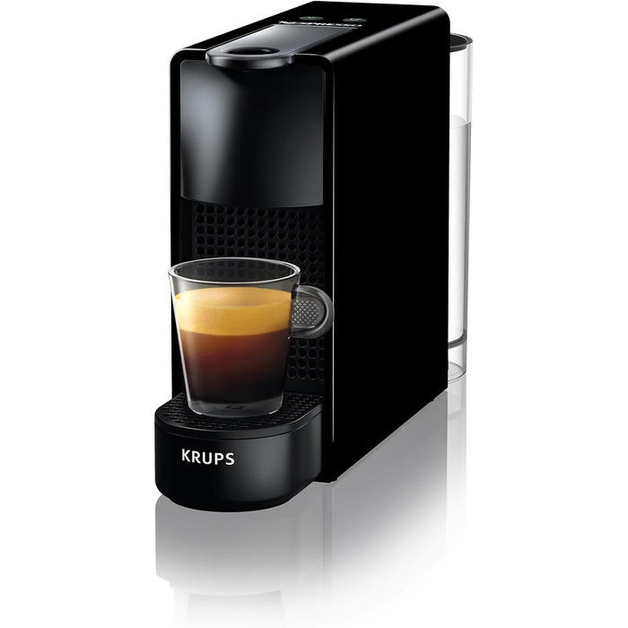 Кавова капсульна машина Nespresso Krups XN1108 Essenza Mini, 19 бар, 1260 Вт, 0,6 л, енергозбереження, чорна, без капучинатора