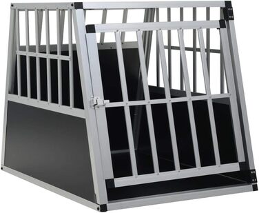 Транспортна переноска для собак vidaXL з подвійними дверцятами, 94x88x69 см