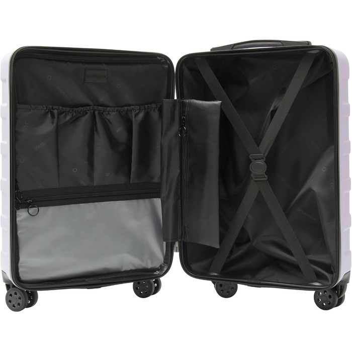 Чемодан ручної об'єму 24 л Cabin Max Anode Hardscalen, 40x30x20 см, сірий (для Wizz Air)