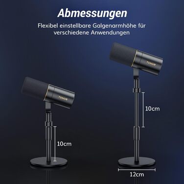 Мікрофон TONOR TD510+ для стрімінгу та запису: XLR/USB, динамічний, з кріпленням та кнопкою Mute