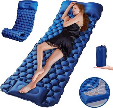 Isomatte Zodight Isomatte Outdoor - самонадувна туристична матрац для кемпінгу, 200см, блакитна