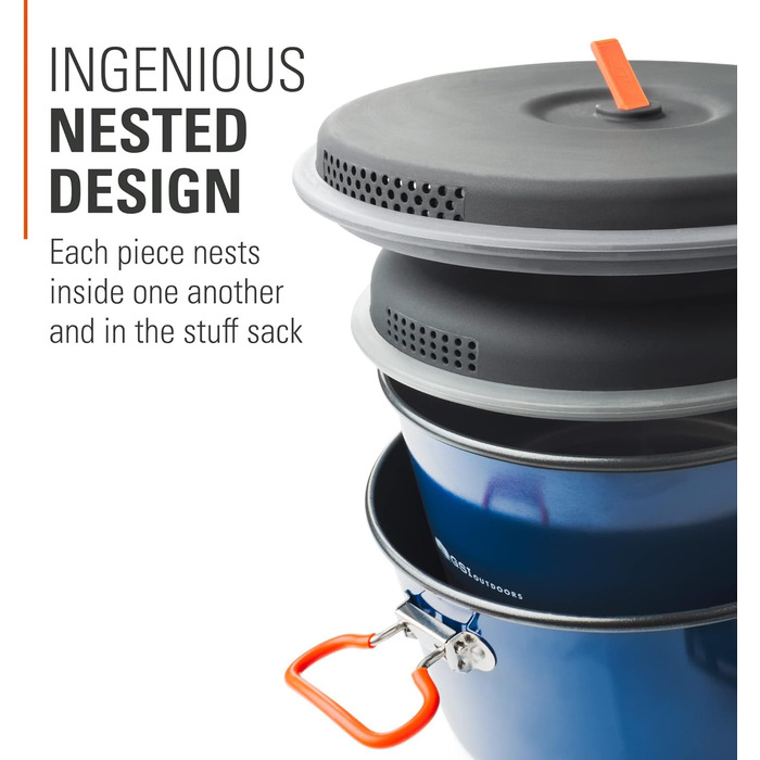 Набір кухонного посуду GSI Outdoors Bugaboo Base Camper для кемпінгу, Seit 1985, універсальний розмір (L)