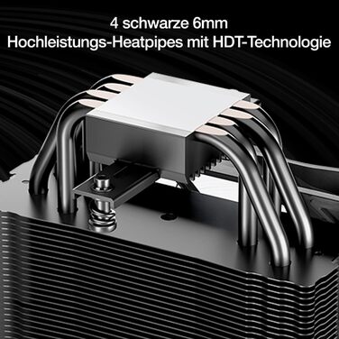 be quiet! Pure Rock 3 LX - повітряний кулер для ПК з 4 тепловими трубами та вентилятором Pure Wings 3 120mm PWM