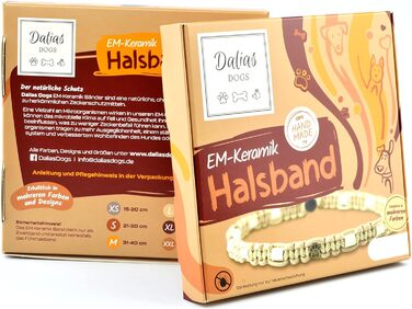 Обійний нашийник EM-Keramik для собак та котів - виготовлення на замовлення, оригінальна стрічка EM-Band US-Paracord (51-60 см, Полуниця)