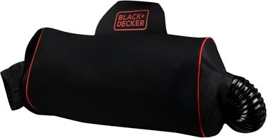 BLACK+DECKER 3-в-1 акумуляторний садовий пилосос-видувка 3000 Вт з подрібнювачем, рюкзаком-мішком 72 л, регульованою потужністю, для терас і доріжок (BEBLV300)