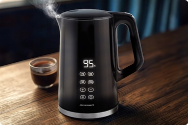 Електричний чайник Berdsen з регулюванням температури, 2200 Вт, сенсорна панель, 1,7 л