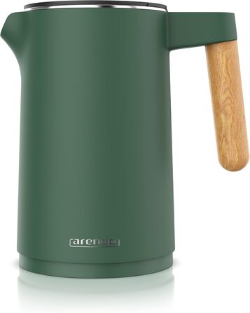 Електричний чайник Arendo з регулюванням температури 45°C-100°C, 1.5 л, з подвійними стінками, BPA Free, з функцією підтримання тепла, зелений
