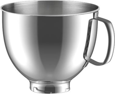 Миска з нержавіючої сталі GVODE для KitchenAid 4,5-5 л – аксесуар для міксера, металева чаша для кухонної машини