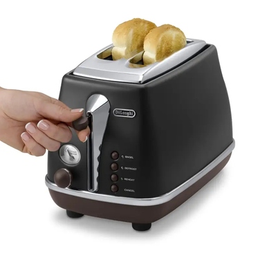 Тостер De'Longhi CTOV 2103.BK, чорний, 900 Вт