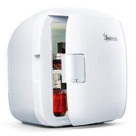 AstroAI Міні холодильник 9 літрів з охолодженням та нагріванням 12/230V для авто, дому, офісу та гуртожитку (білий)