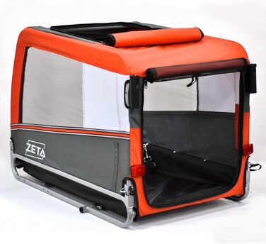 PAPILIOSHOP: Причіп для собак та котів, візок для домашніх тварин (Оранжевий L)