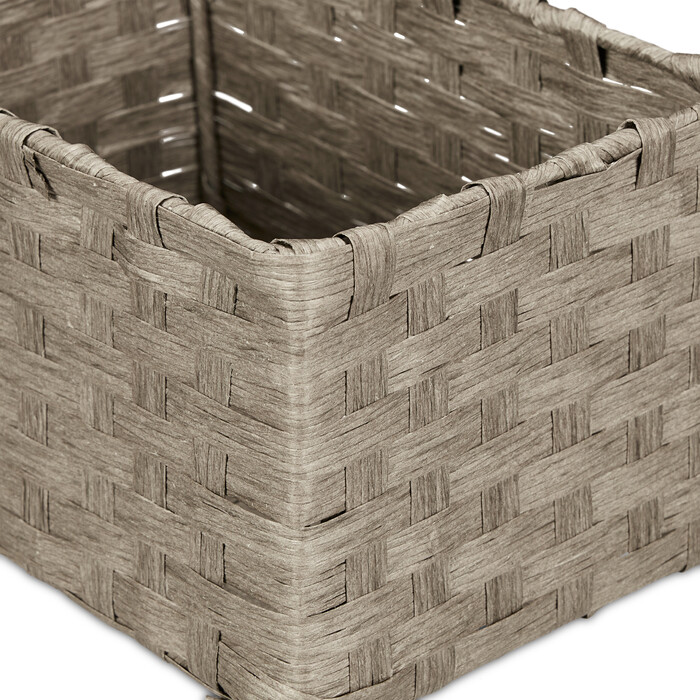 Relaxdays Woven Storage Basket 3-Piece Set