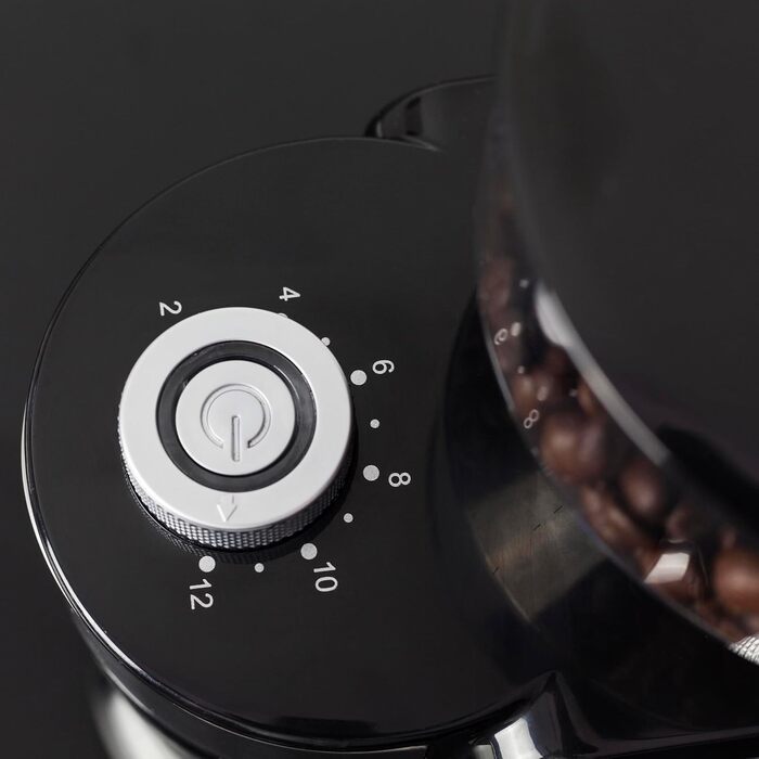 Електрична кавомолка CASO Barista Crema з жорнами, 150 Вт, регулювання помелу, переможець тесту Haus & Garten Test