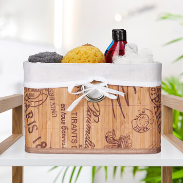 Корзина для зберігання Relaxdays з па́ризьким при́нтом