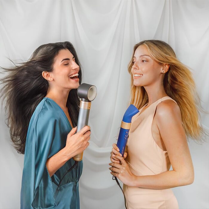 Фен-щітка Cecotec AirGlam Champagne 14 в 1 з технологією Coanda CeramicCare, 1400W, 14 насадок, для випрямлення та укладання волосся