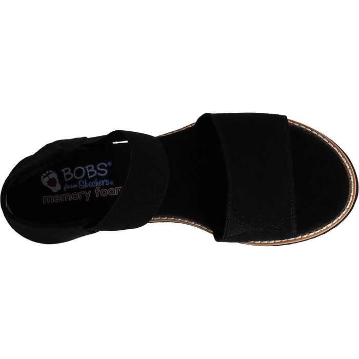 Сандалі жіночі Skechers Desert Kiss чорні, розмір 37 EU, широка колодка