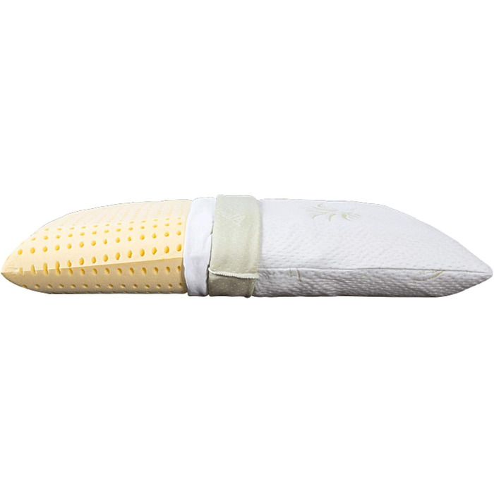 Ортопедична подушка EVERGREENWEB 40x80 см, 18 см, 100% Memory Foam, подвійний чохол з алое вера і бавовни, знімний, для болю в шиї, медичний пристрій