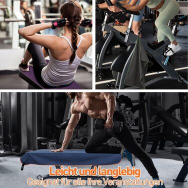 Набір з 2 рушників з мікрофібри (180x90 см + 100x50 см): великий для душу та спортивний, швидко сохне, без піску, для пляжу, фітнесу, кемпінгу, темно-сірий та зелений