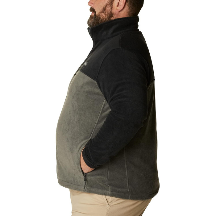 Чоловіча флісова куртка Columbia Steens Mountain Full Zip 2.0 на блискавці, чорна/сіра, розмір M