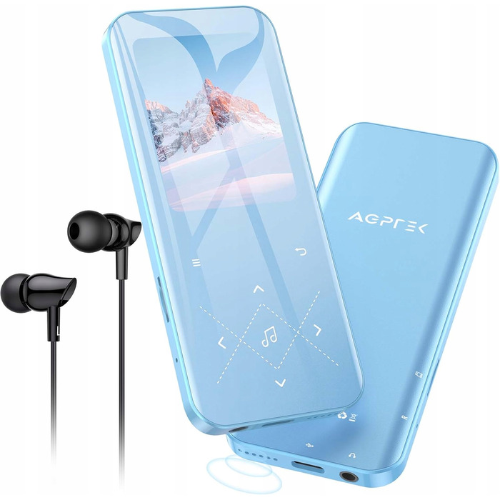 MP3-плеєр AGPtek A19X, синій, 32 ГБ