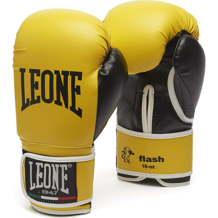 Боксерські рукавички Leone Flash-Box 1947, Unisex, 10 oz, жовті