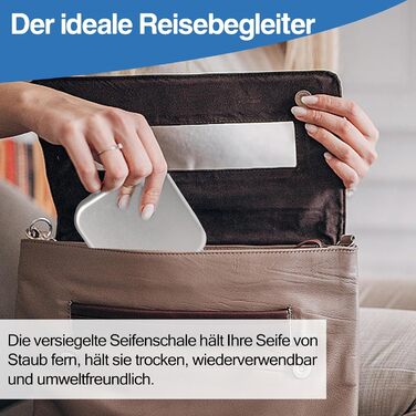 Набір мильниць для подорожей 2 шт. з алюмінію з підсіткою, вологостійкі, антикорозійні для дому та подорожей, зберігання мила та пінки для гоління (срібло, 2 шт.)