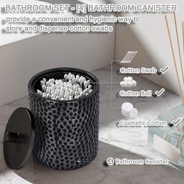 Набір аксесуарів для ванної кімнати LKKL 7-Piece Silver Set: сміттєвий бак, диспенсер для мила, мильниця, стакан для зубної щітки, підставка для зубних щіток, контейнер для ватних паличок, піднос. Сучасний набір для ванної кімнати.
