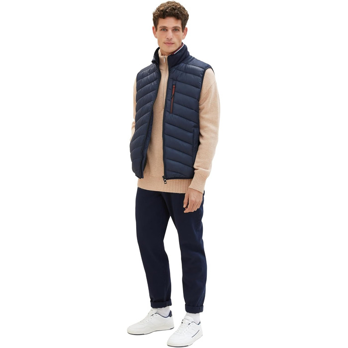 Жилет чоловічий TOM TAILOR, розмір 3XL, колір Sky Captain Blue