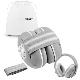 Навушники-захисники для малюків 2-в-1, від 0 до 48 місяців (сірий)