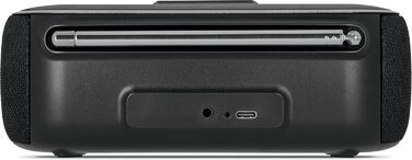 TechniSat DIGITRADIO BT 1: Портативна Bluetooth колонка з DAB+ радіо, годинник, будильник, USB-C, чорна