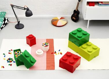 LEGO коробка для зберігання, 4 шипи, 5,7 л, темно-зелена, стійка до штабелювання