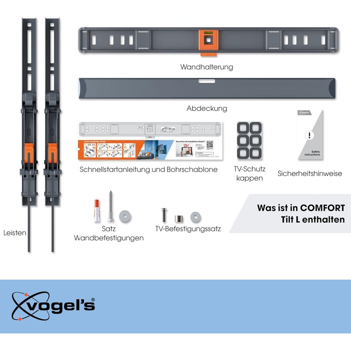 Настінна кріплення для телевізора Vogel's Comfort TVM 3415, 32-65 дюймів, до 25 кг, VESA 400x400