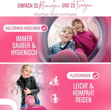 Подушка для шиї BCOZZY для дітей 8-12 років (сірий сріблястий), запобігає падінню голови, комфортна для подорожей, м'яка, можна прати, середній розмір