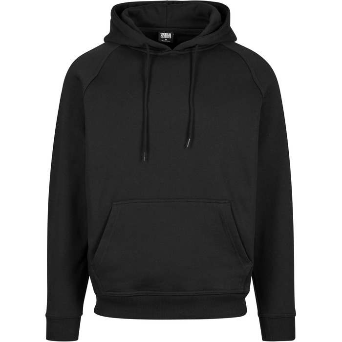 Чоловічий базовий худі Urban Classics з капюшоном, чорний, розмір 3XL