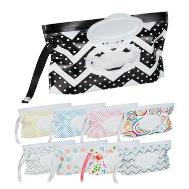 Relaxdays Wet Wipes Pouch 9-Piece Set