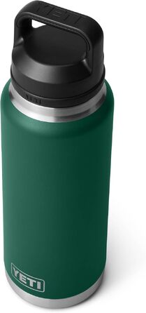 Термос-пляшка YETI Rambler із вакуумною ізоляцією та герметичною кришкою, нержавіюча сталь, 1020 мл, колір Schwarzwaldgrün