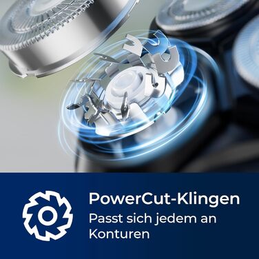 Електричний чоловічий гоління FitSan Rotationsrasierer - IPX7, з тримером, LED-дисплей