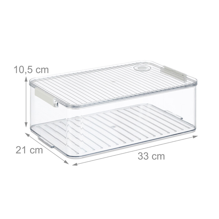 Relaxdays Refrigerator Organizer 4-Piece Set