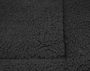 М'яка килимок для тварин Spetebo, 90 x 60 см, з неслизьким дном - ліжко для собак та котів, килимок для сну, тепла підстилка, великий розмір (сірий, антрацит)