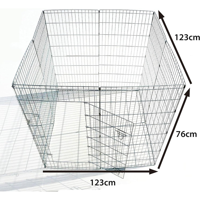 Клітка-манеж для цуценят та кроликів Ellie-Bo Easy-Up, 8-елементна, 76 см заввишки