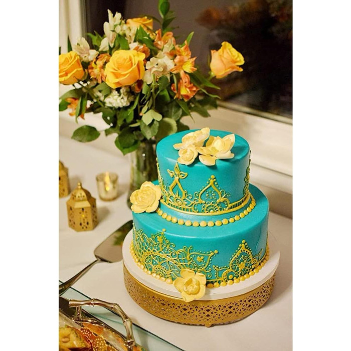 Набір підставок для тортів Hedume (3 шт.), металеві, круглі - для вечірок, свят, днів народжень