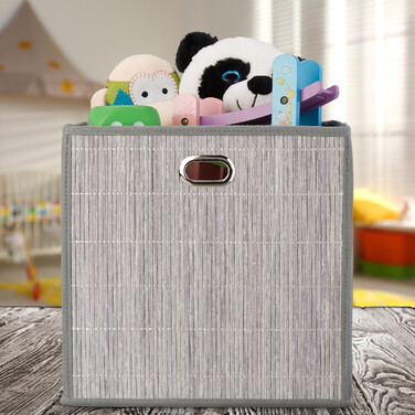 Кошик для зберігання Relaxdays з бамбука, високий