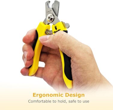 Професійна кусачка для собак з захистом, замком безпеки та пилочкою для нігтів (середній-великий, зелений). Кусачка для собак (малий-середній, жовтий)