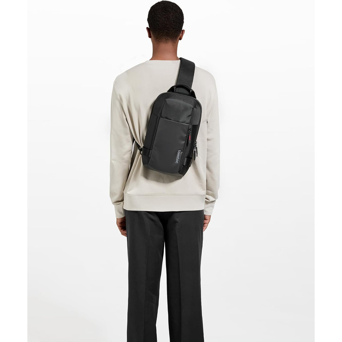 tomtoc Сумка через плече для чоловіків, Sling Bag, 13-14 дюймів, MacBook Air/Pro, водонепроникна, Khaki/Зелений