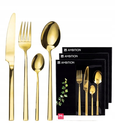 Набір столових приборів Ambition Como, 24 предмети, золотисті