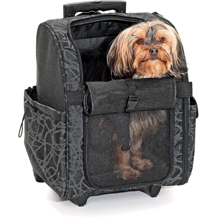 Чемодан Karlie Smart Trolley City L чорного кольору, 52 x 29 x 32 см